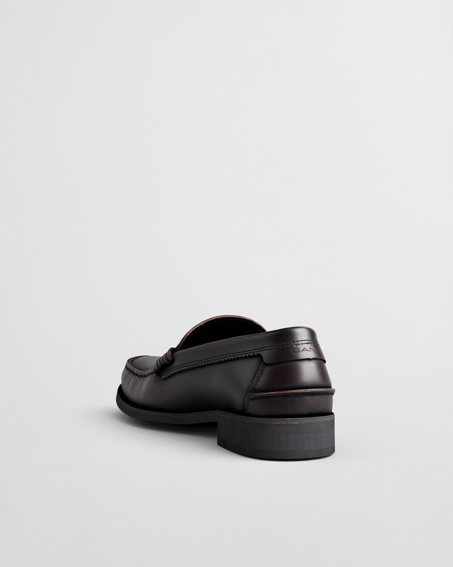 mocasini din piele lenkoxx - vișiniu prună