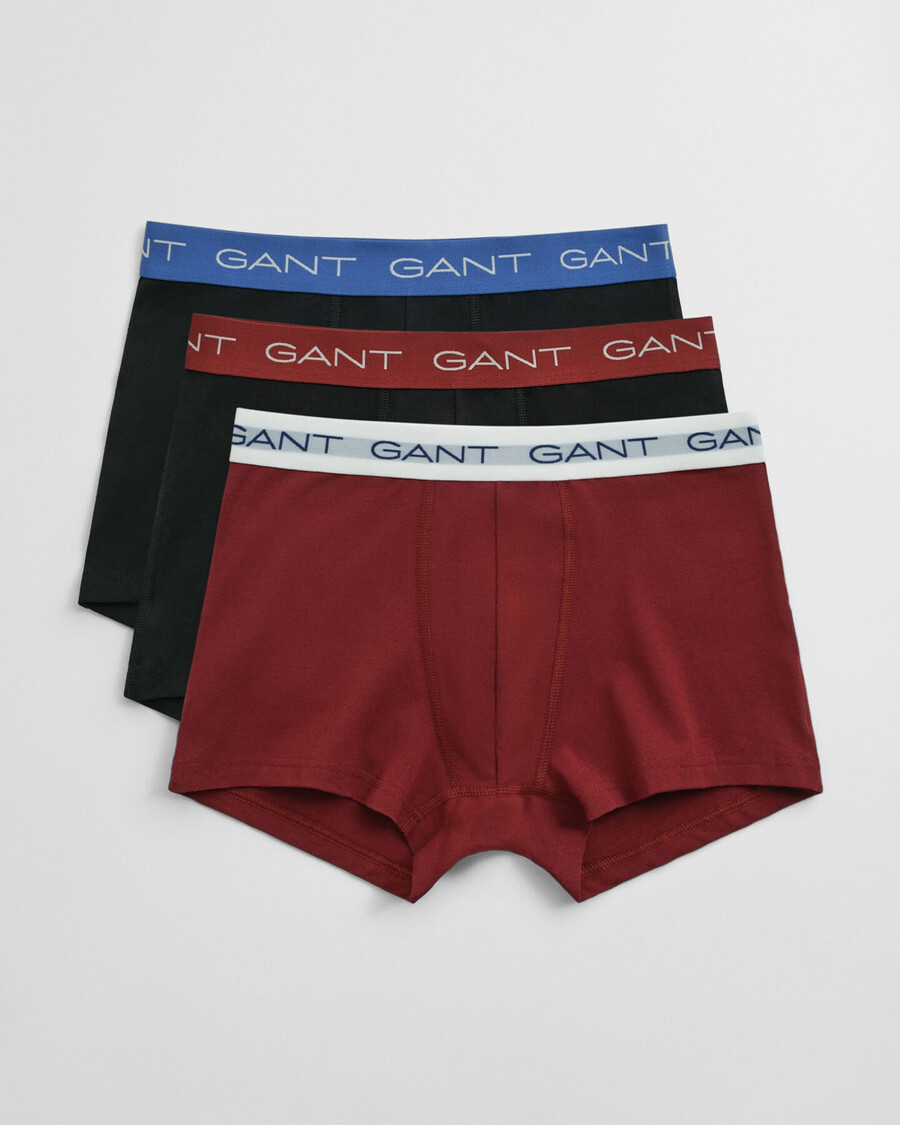 set 3 boxeri - roșu plin