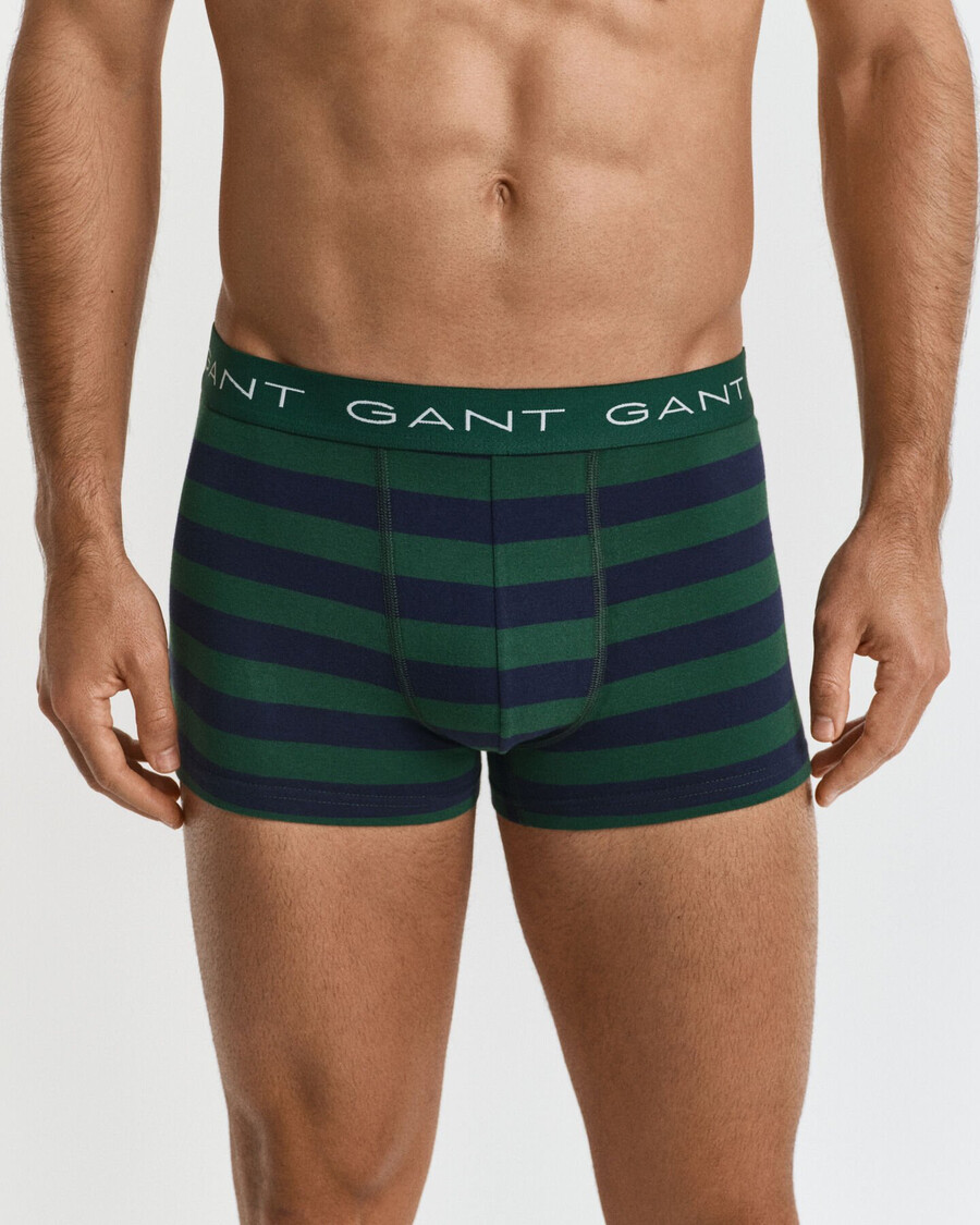 set 3 pantaloni scurți cu dungi - verde pădure