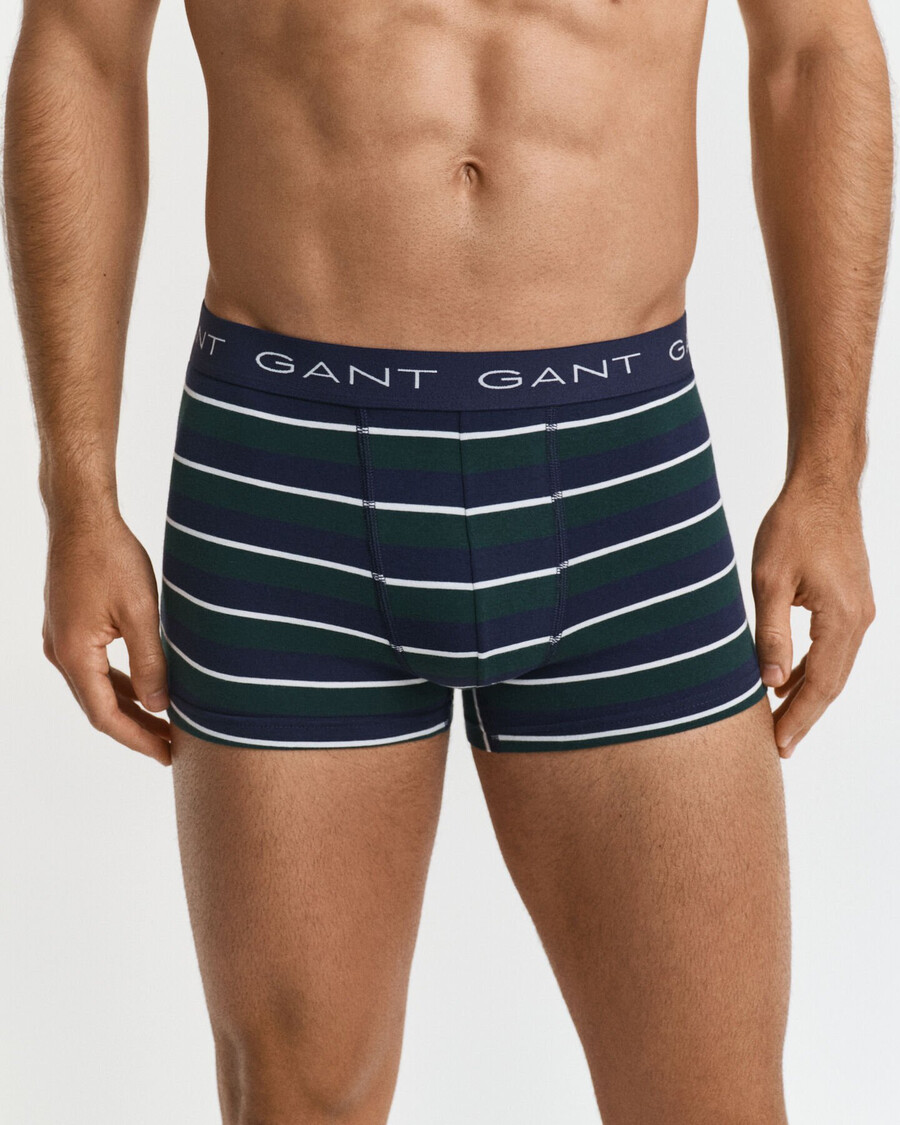 set 3 pantaloni scurți cu dungi multiple - verde tartan