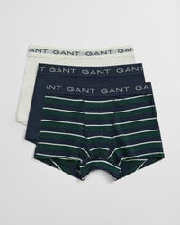 set 3 pantaloni scurți cu dungi multiple - verde tartan