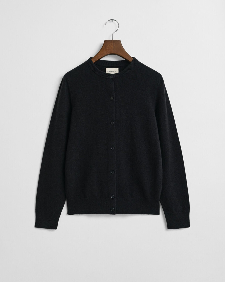 cardigan din lână de miel extrafină - negru