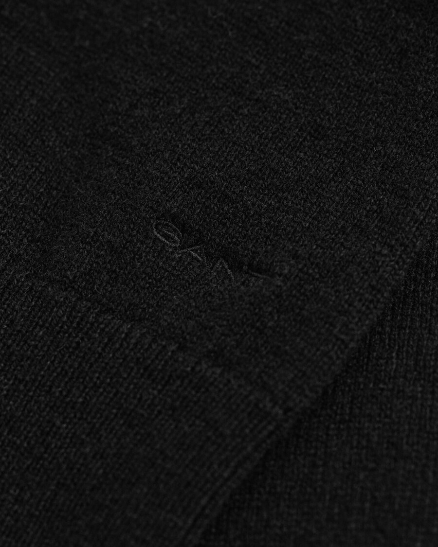 cardigan din lână de miel extrafină - negru