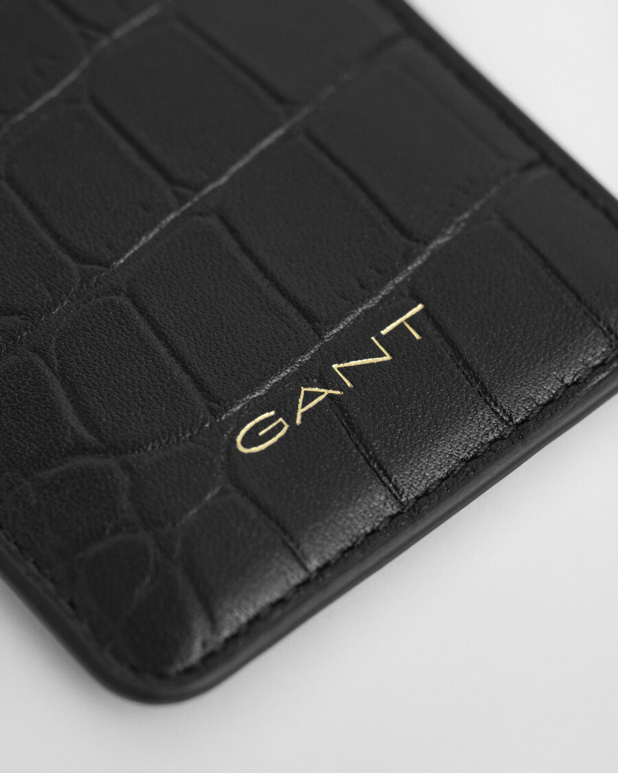 suport card croco - negru
