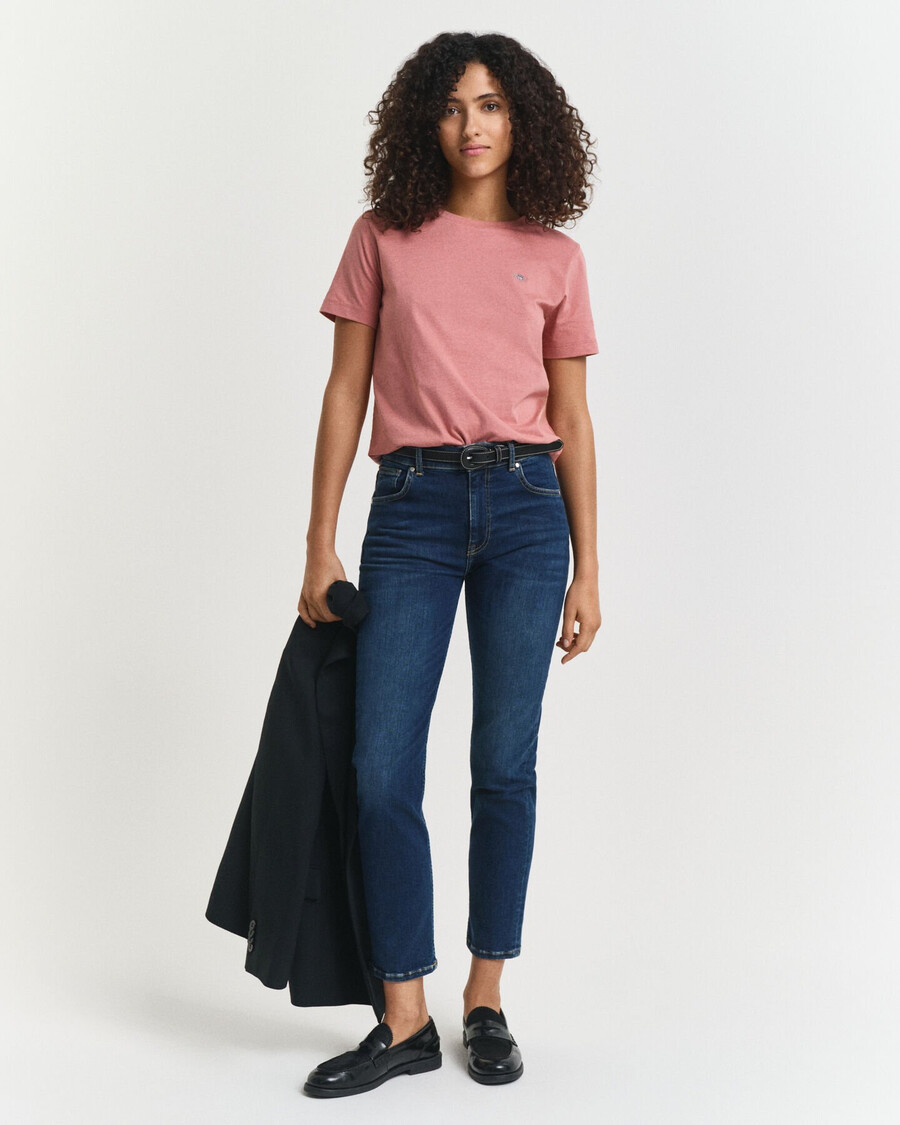 blugi slim fit cropped - albastru Închis dezactivați