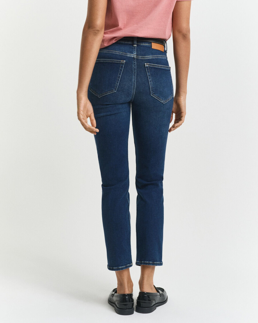 blugi slim fit cropped - albastru Închis dezactivați