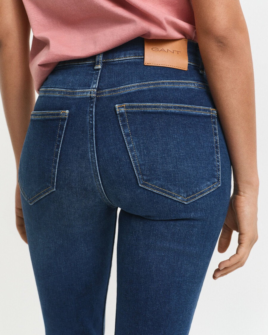blugi slim fit cropped - albastru Închis dezactivați