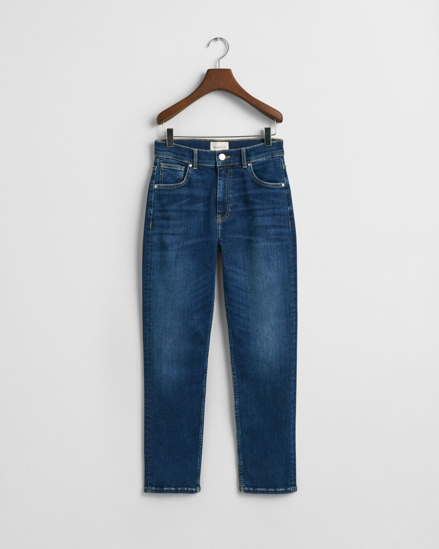 blugi slim fit cropped - albastru Închis dezactivați