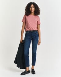 blugi slim fit cropped - albastru Închis dezactivați