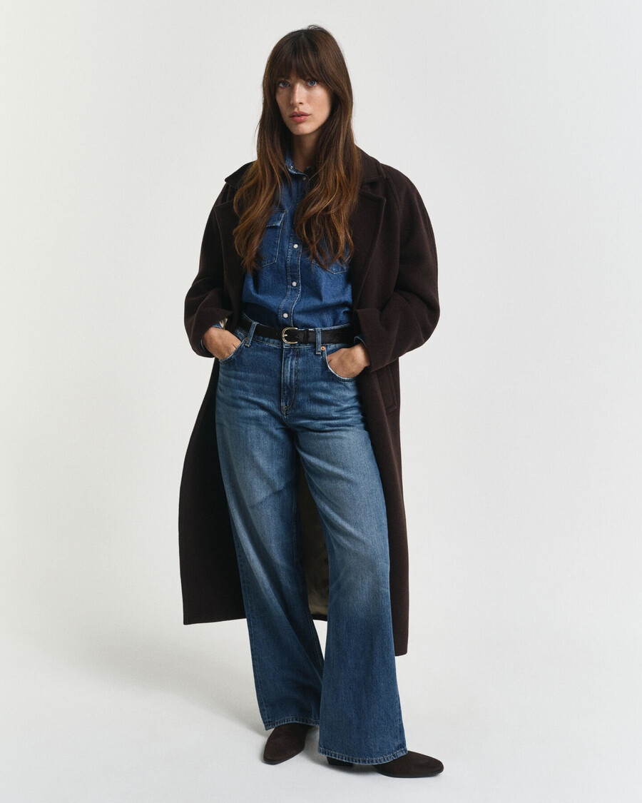 blugi relaxed fit - albastru mediu dezactivați