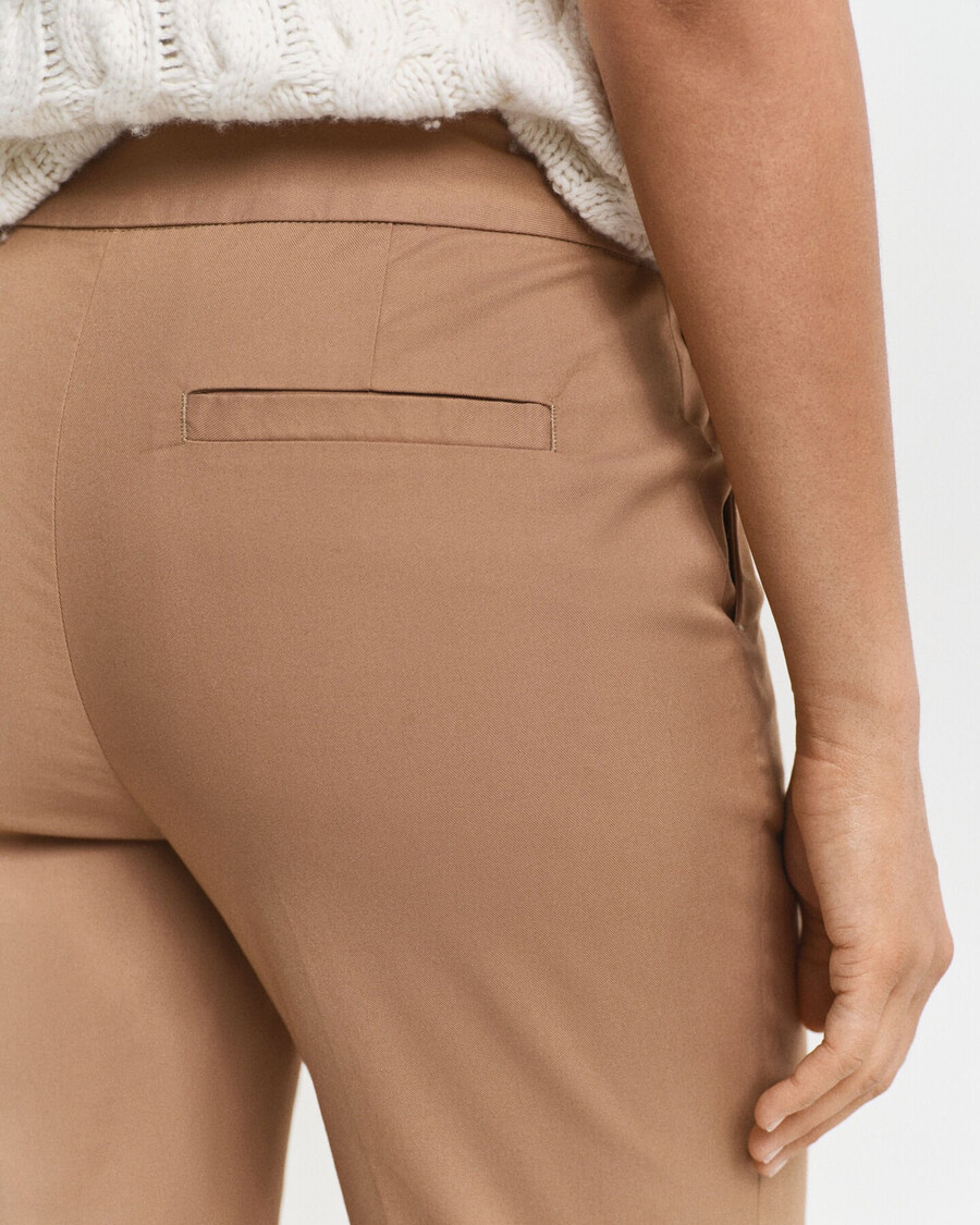 pantaloni slim fit pentru țigări - kaki cald
