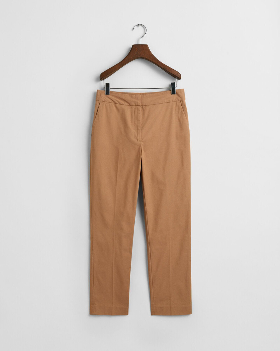 pantaloni slim fit pentru țigări - kaki cald