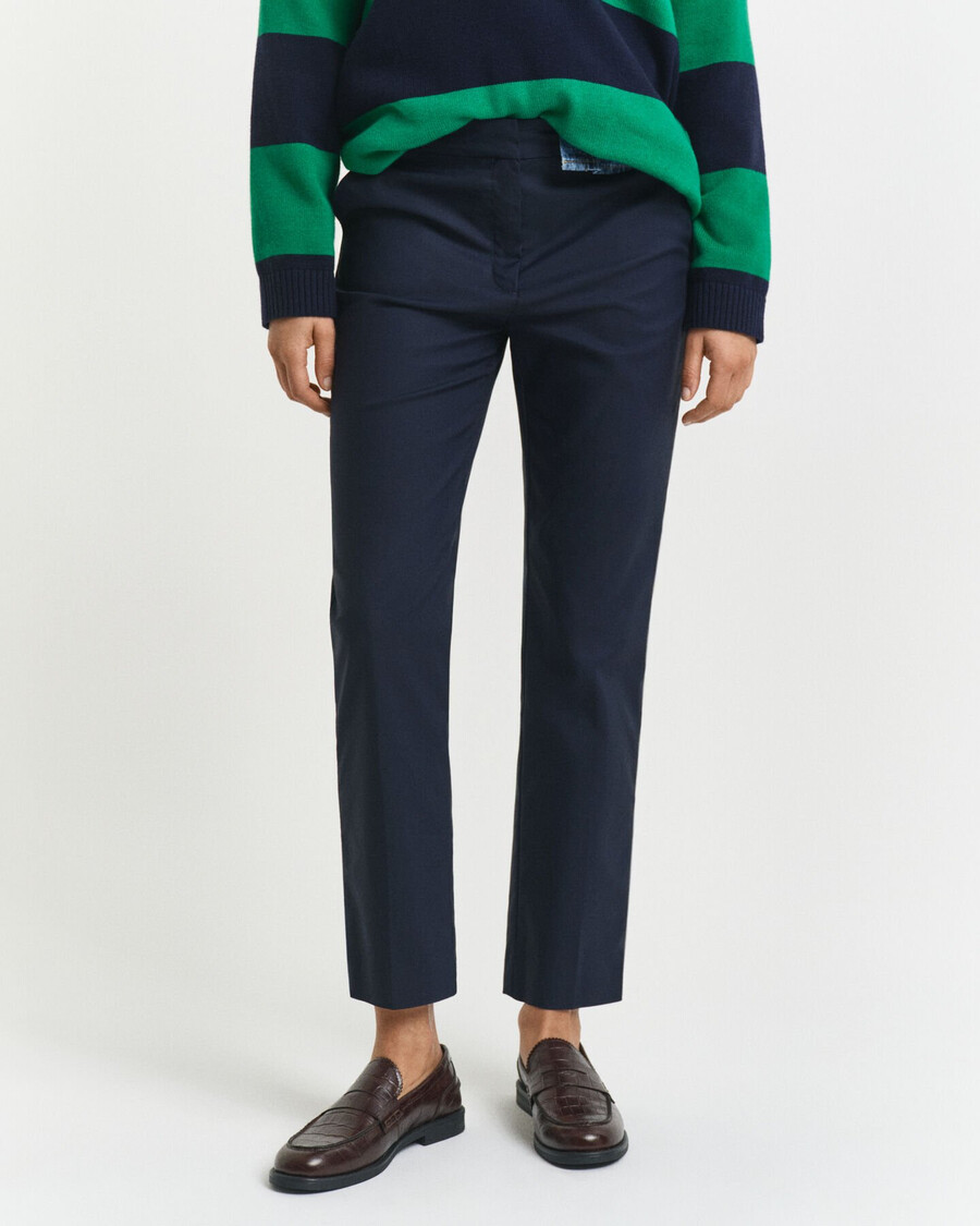 pantaloni slim fit pentru țigări - albastru de seară