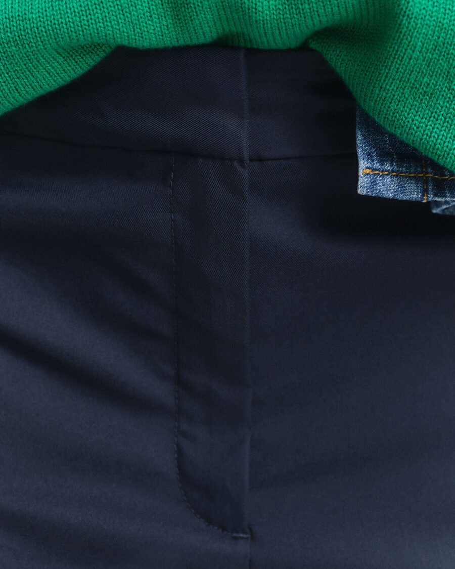 pantaloni slim fit pentru țigări - albastru de seară