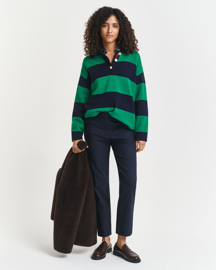 pantaloni slim fit pentru țigări - albastru de seară