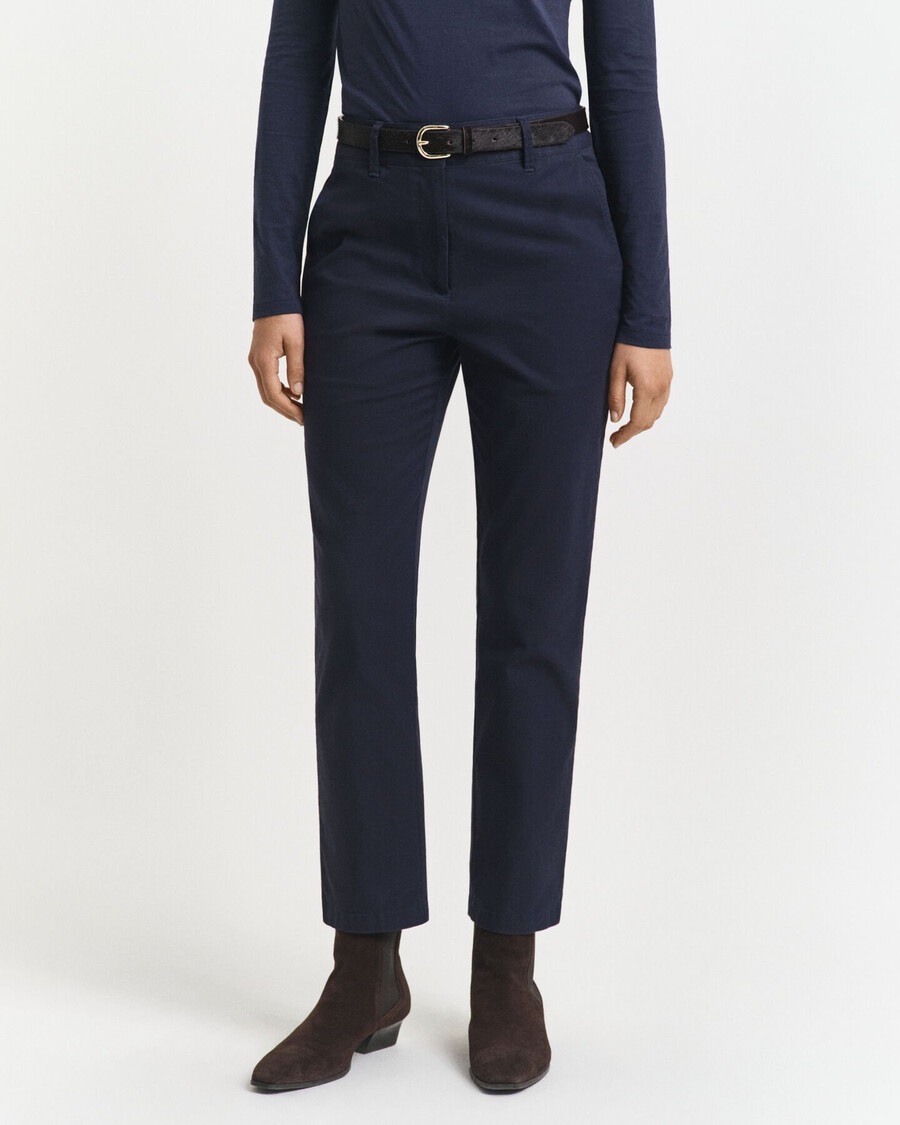 pantaloni chino slim fit - albastru seară