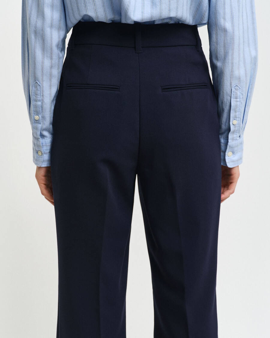 pantaloni evazați slim fit - albastru seară