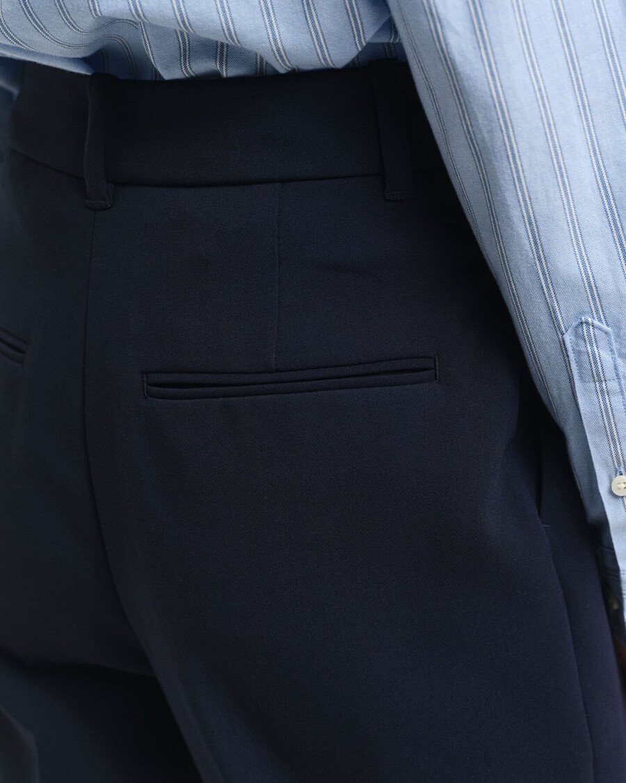 pantaloni evazați slim fit - albastru seară