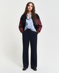 pantaloni evazați slim fit - albastru seară