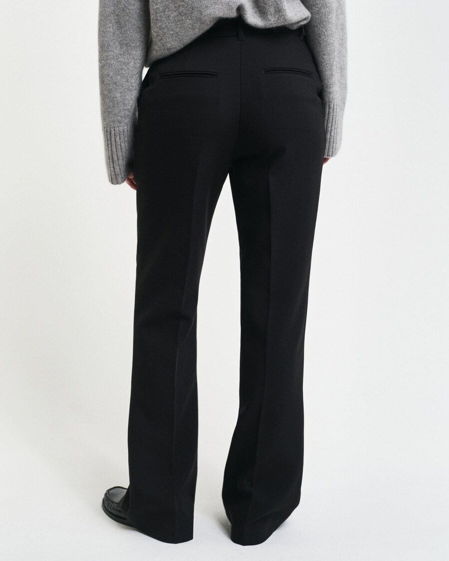 pantaloni evazați slim fit - negri