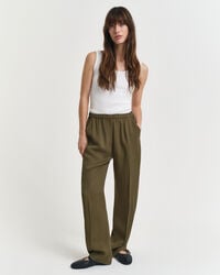 pantaloni fluidi - verde mușchi