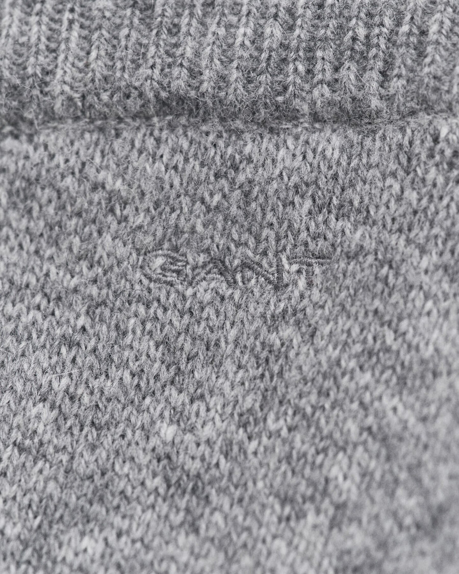 pantaloni tricotați din lână - gri închis la culoare