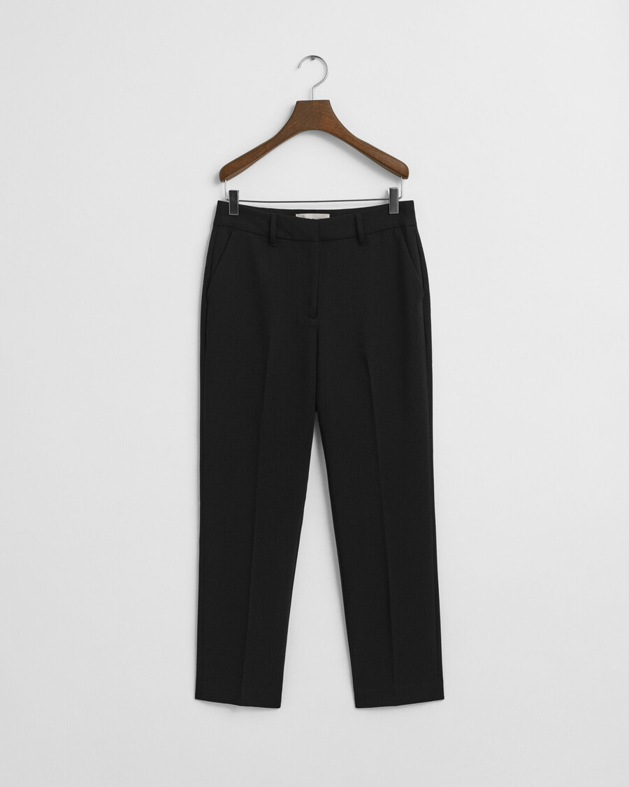 pantaloni fluidi slim fit - negri