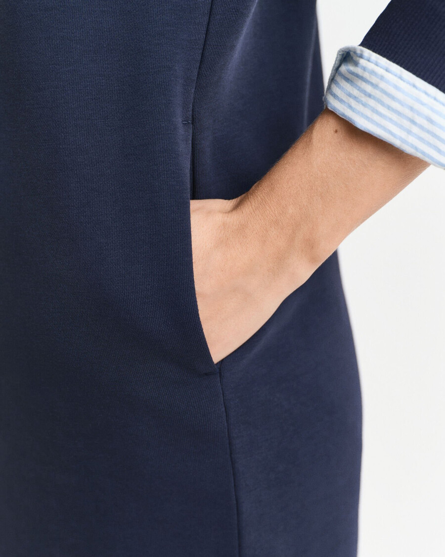 rochie sport cu guler rotund shield - albastru de seară