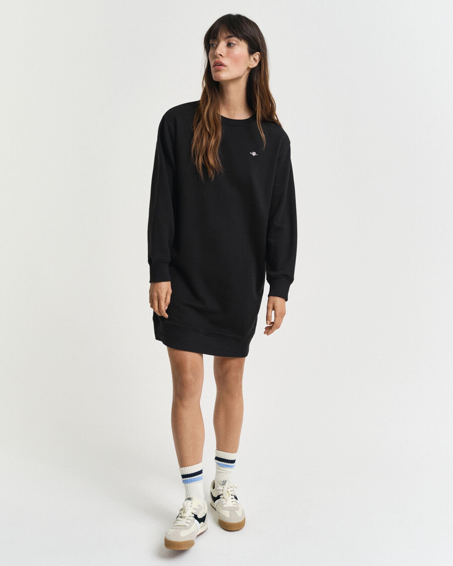 rochie sport cu guler rotund shield - negru