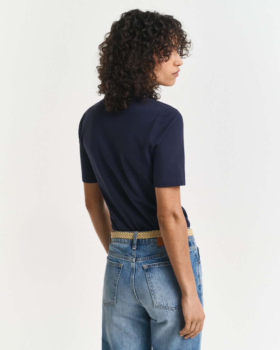 tricou polo shield piqué - albastru de seară