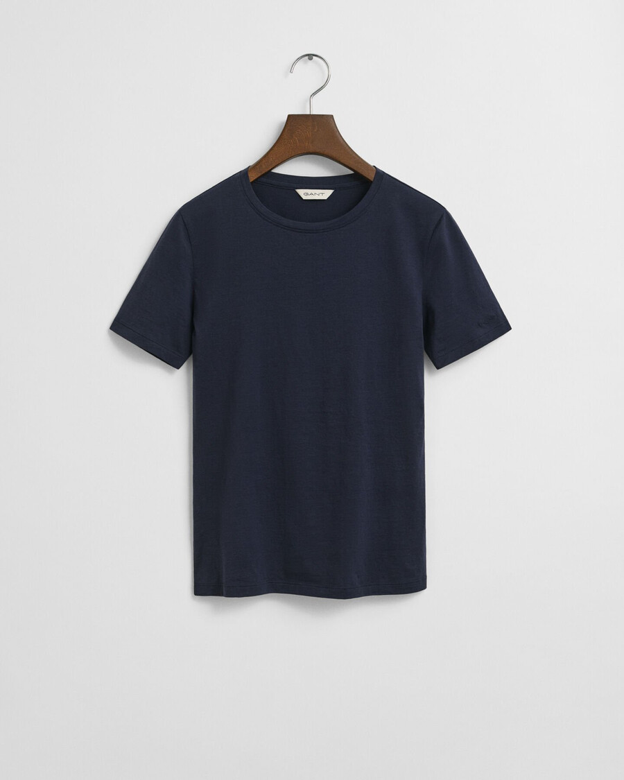 tricou din bumbac ușor - albastru seară