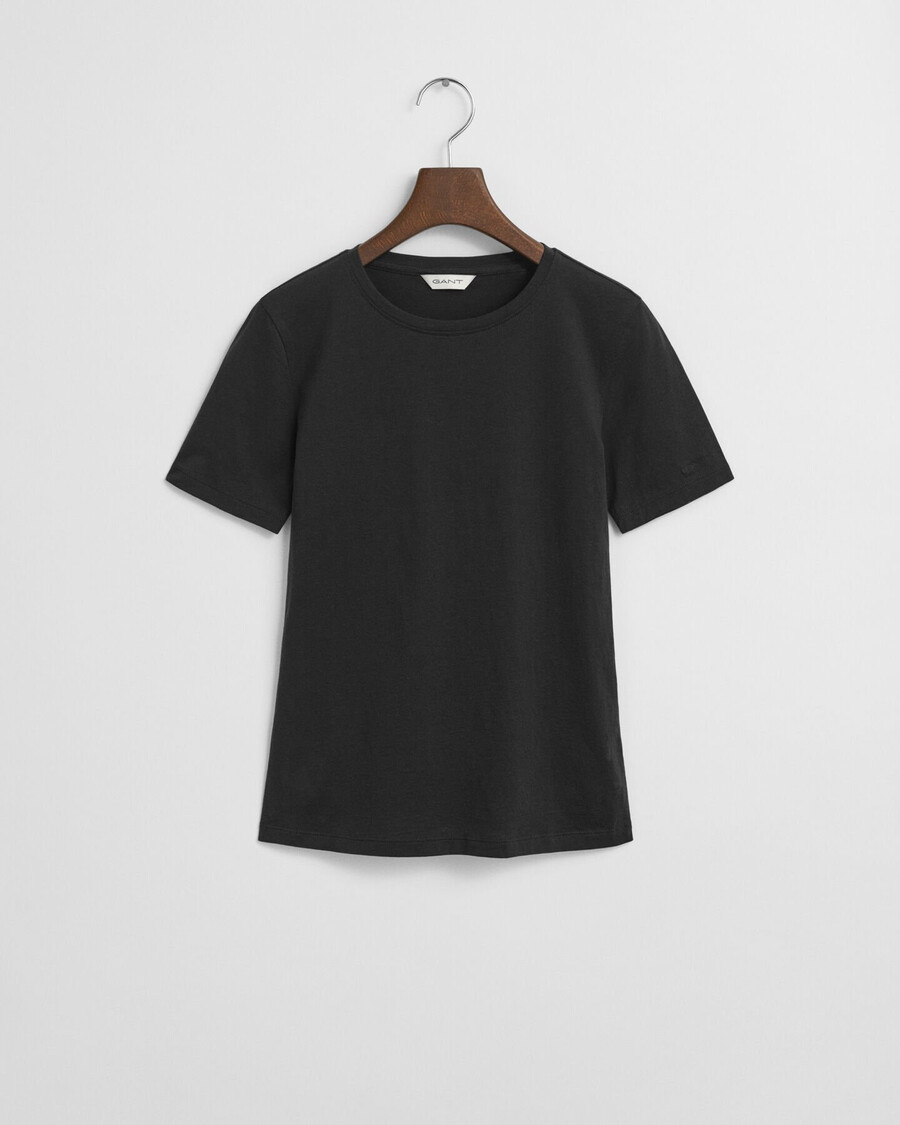 tricou din bumbac ușor - negru