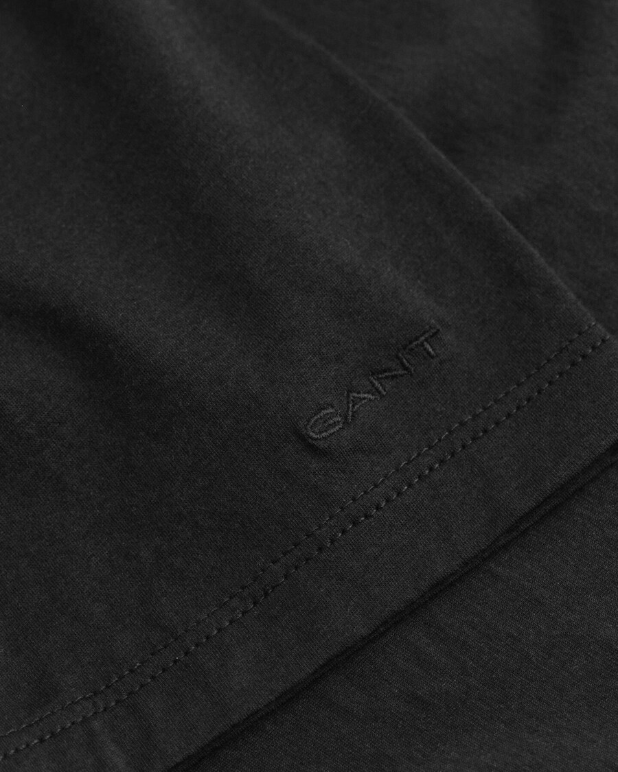 tricou din bumbac ușor - negru