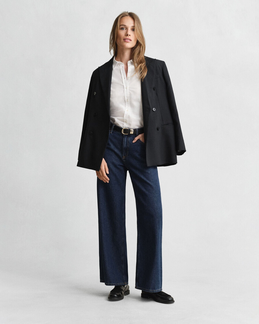 cămașă oxford elastică slim fit - alb