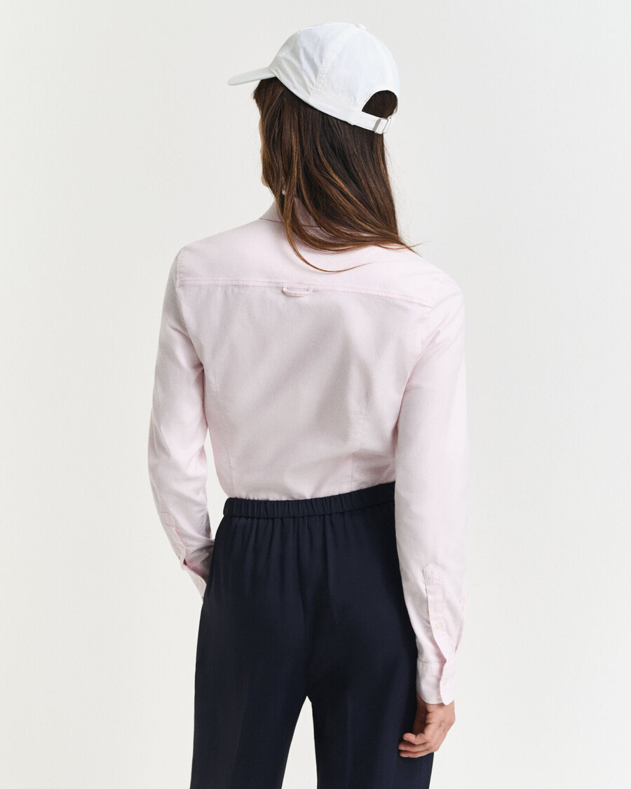cămașă oxford stretch slim fit - roz deschis