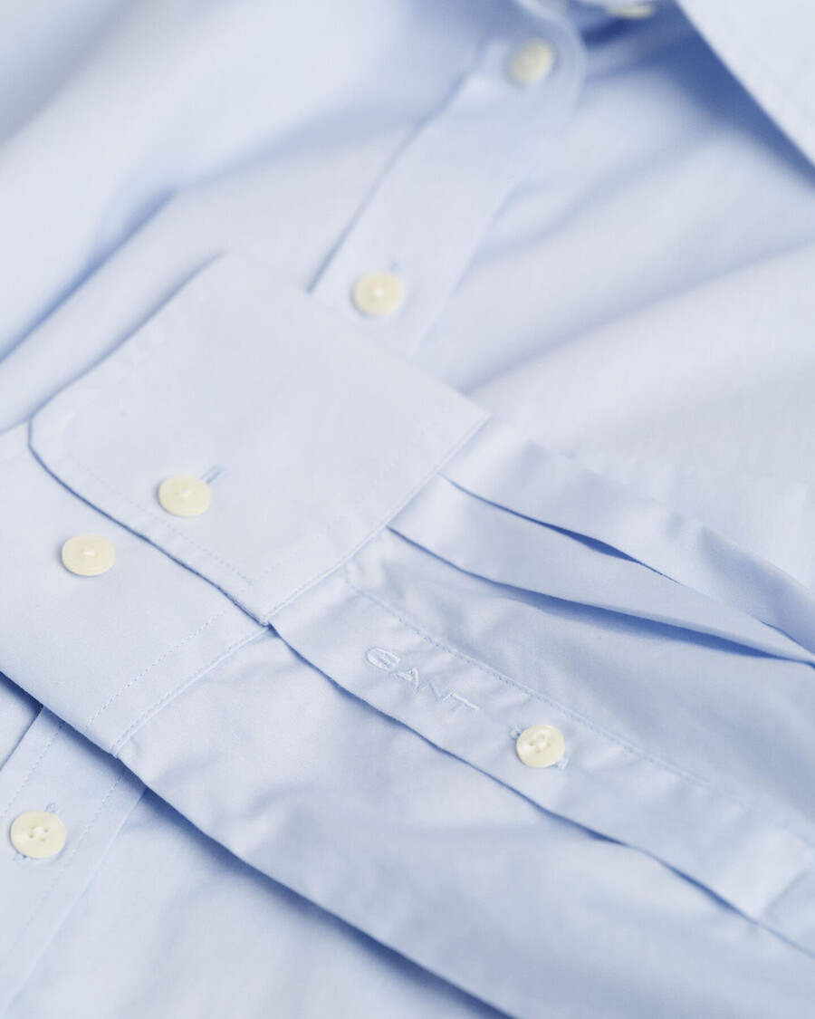 cămașă clasică din poplin croială relaxată - albastru deschis