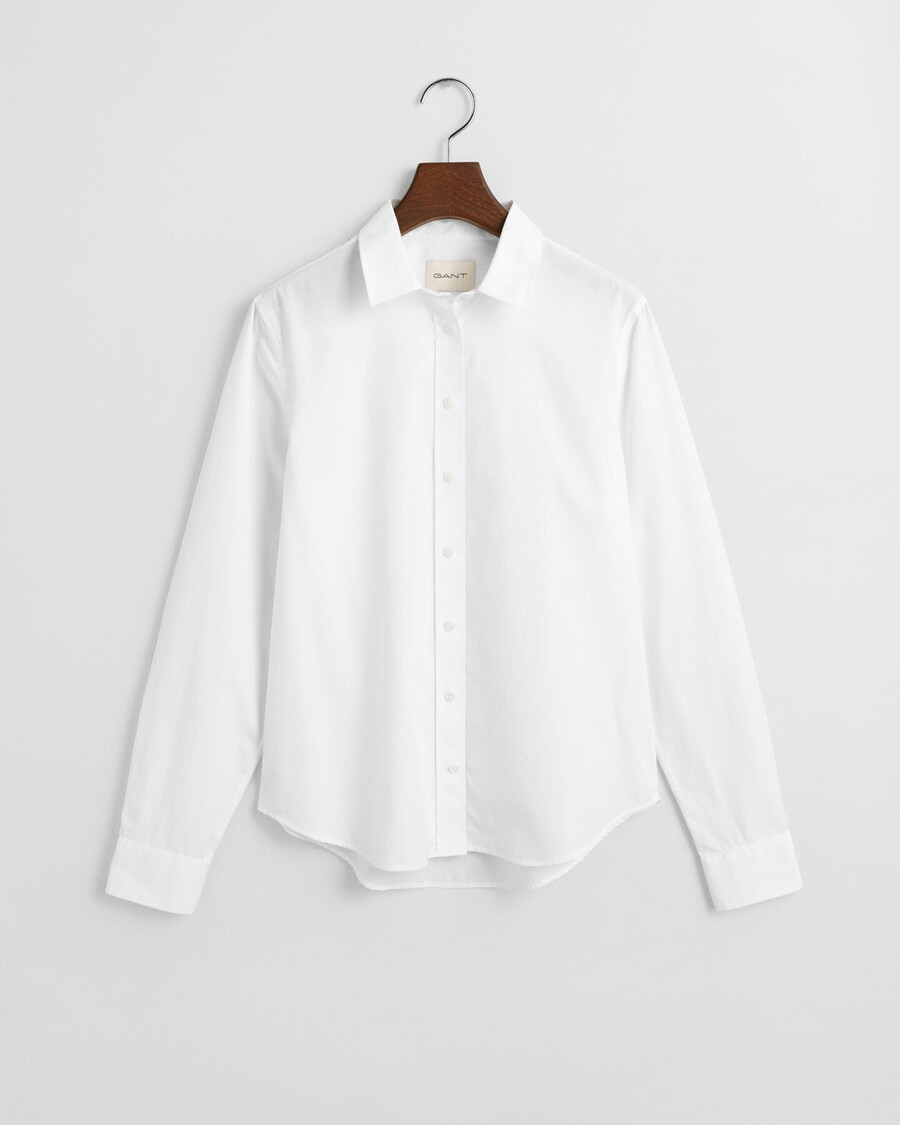 cămașă clasică din poplin croială regulată - alb