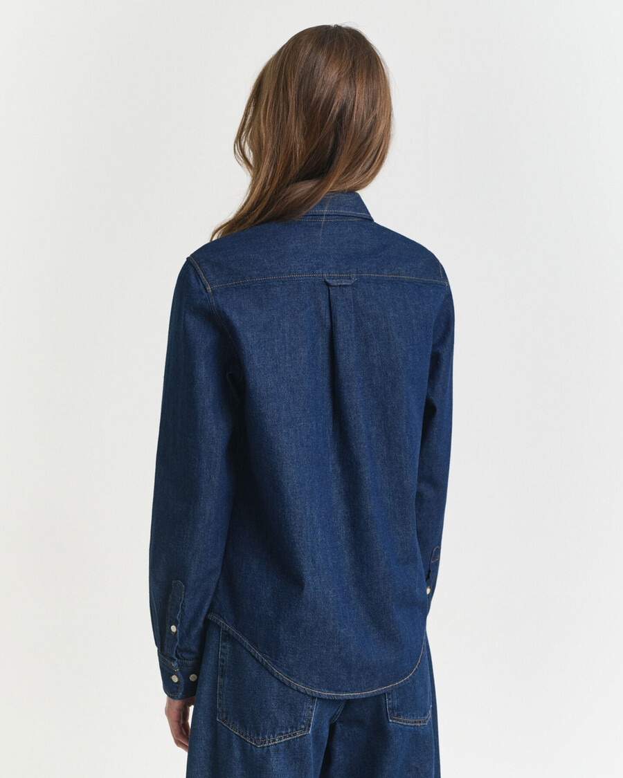 cămașă din denim cu croială regulată - albastru închis