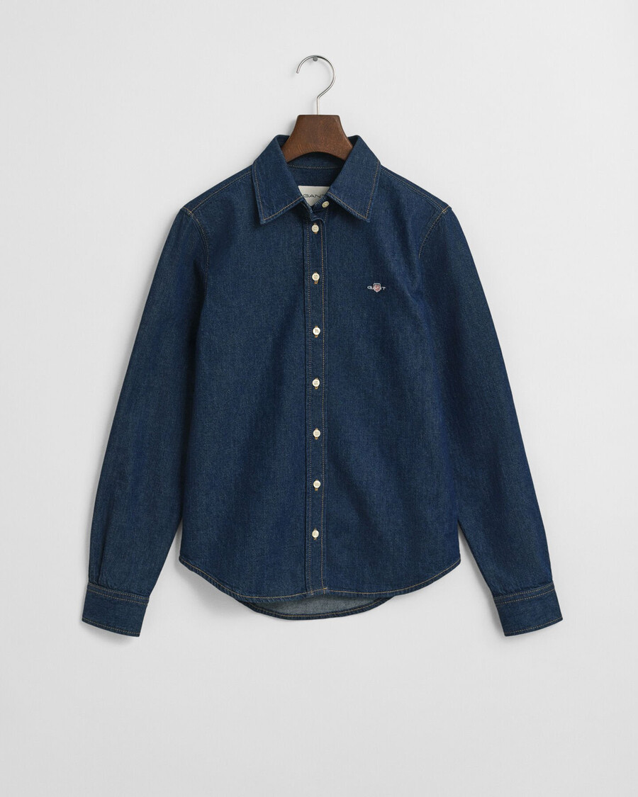 cămașă din denim cu croială regulată - albastru închis