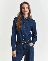 cămașă din denim cu croială regulată - albastru închis