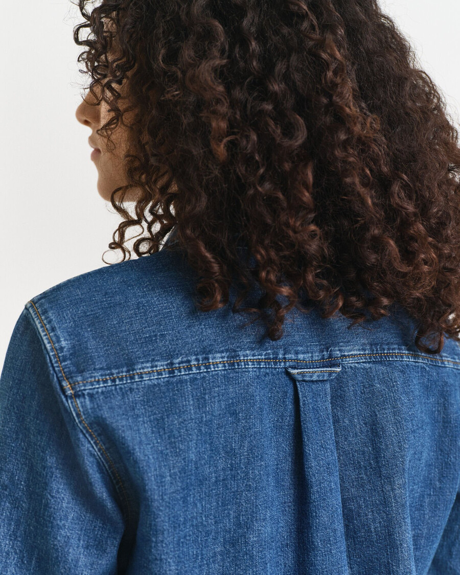 cămașă din denim cu croială regulată - indigo