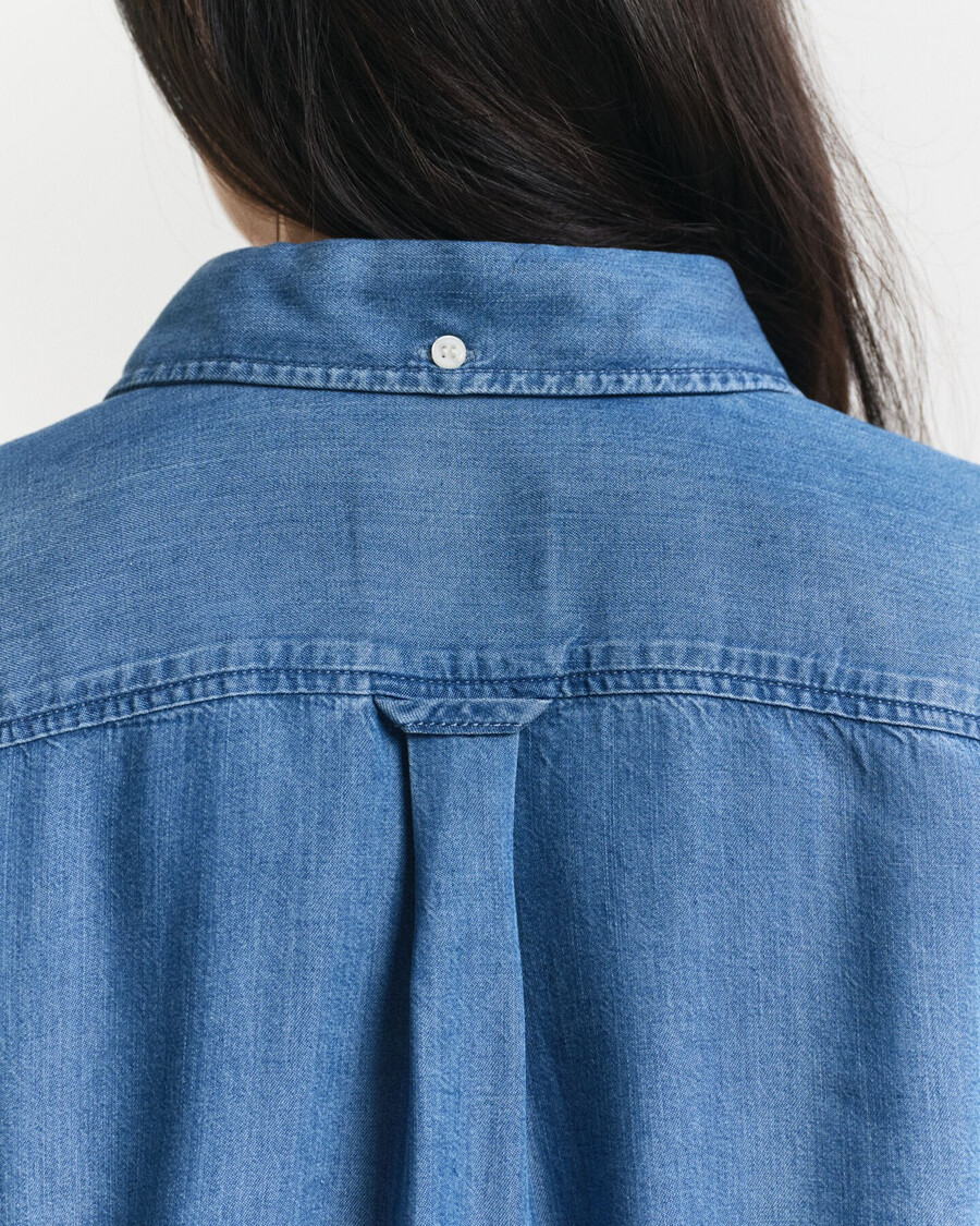 cămașă indigo relaxed fit - indigo deschis