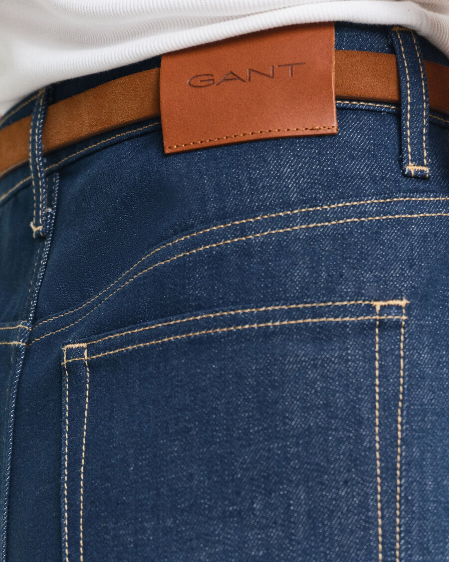 fustă din denim - albastru mediu