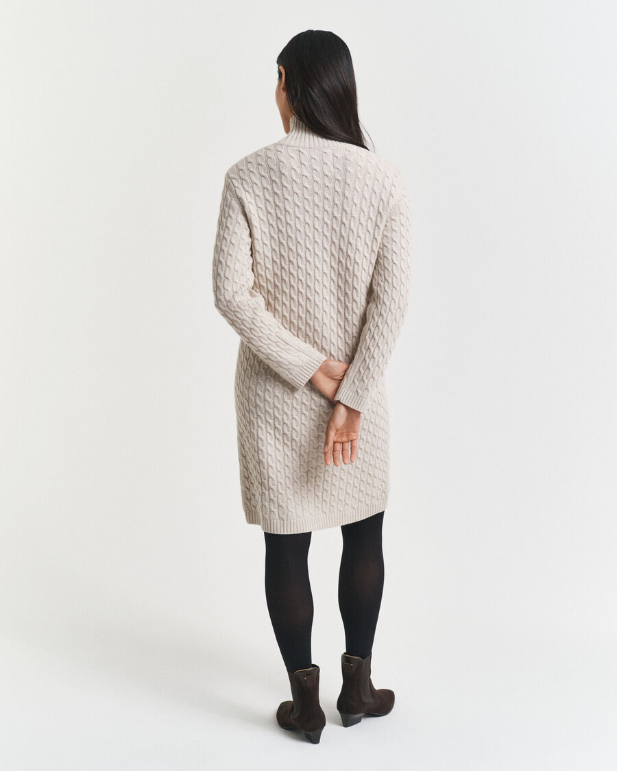 rochie tricotată cu împletituri - seed melange