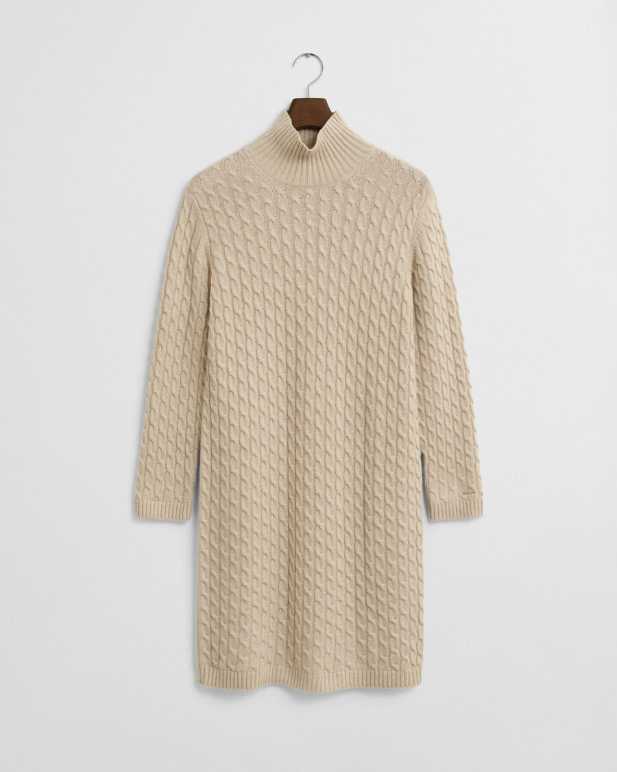 rochie tricotată cu împletituri - seed melange