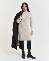rochie tricotată cu împletituri - seed melange