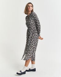rochie cu imprimeu floral - albastru clasic