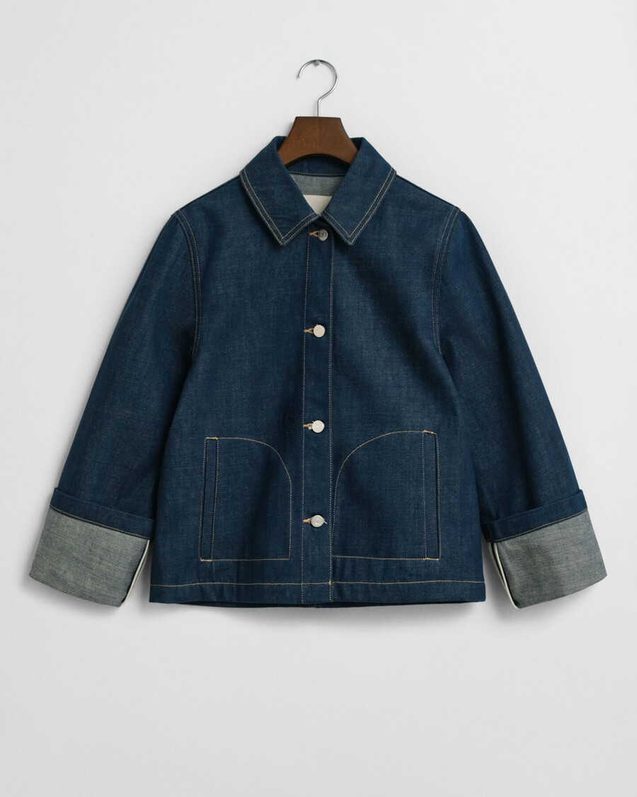 jachetă din denim - albastru mediu