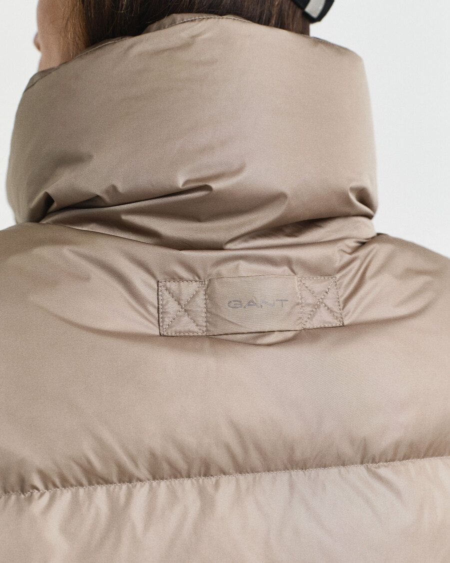 jachetă cu puf relaxed fit - bej taupe