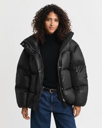 jachetă cu puf relaxed fit - neagră